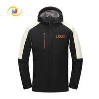 Nouvelle mode hommes automne hiver coupe-vent imperméable respirant chaud poches polaire manteau intérieur à manches longues veste d'extérieur