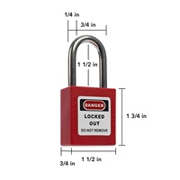 Cadenas de sécurité isolé en acier LOTO, chromé, à clé identique, personnalisé pour la sécurité industrielle et la mise en sécurité des équipements - Fabricant OEM