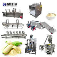 Machine à fabriquer de la farine de banane en poudre de banane Petite ligne de production de farine de plantain