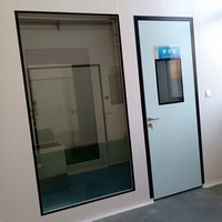 Panneaux modulaires horizontaux fixes modernes en alliage d'aluminium pour murs de salle blanche, assemblage ISO, insonorisés, pour atelier pharmaceutique
