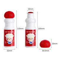 Superdots Nouveaux Marqueurs Mignons pour Peinture à Points, Stylos Pinceaux Lavables 40ml Pointes 18mm, Marqueurs Bingo Dabber pour Dessin Enfant