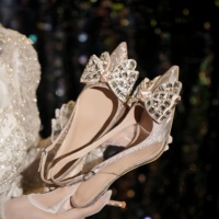 Nouvelles Chaussures de Mariage pour Femme 2025 – Modèle à Lacets, Talon Ultra Haut, Bout Fermé, Strass Sexy, Coupe Haute