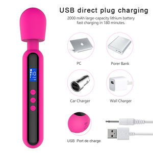 Massage Klitoris-Stimulator Erwachsenen-Sexspielzeug AV Persönlicher Ganzkörper-AV-Stab LCD-Display Vibratoren für Frauen - Product Image 3