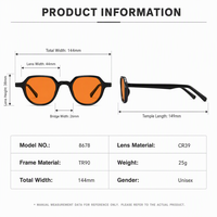 Lunettes de protection pour joueurs professionnels SR ODM&OEM avec monture hexagonale en graphite de qualité supérieure (80%-100%), branches en CP et verres CR39, bloquant les rayons violets