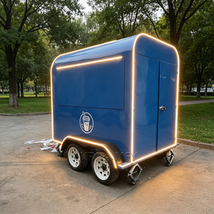 Remorque à hamburgers DOT, camion-équipage mobile, entièrement équipé, café, chariot de restauration moderne - Product Image 1
