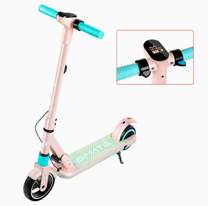 Trottinette Électrique Pliable pour Enfants 6,5 Pouces 24V <span class=keywords><strong>2</strong></span>,5Ah 130W Vitesse Maximale 14km/h Autonomie 5-8km Frein Électronique et à Pédale - Product Image 2