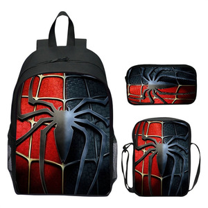 Spider-Man, nuevo modelo, conjunto <span class=keywords><strong>de</strong></span> tres piezas, mochila <span class=keywords><strong>de</strong></span> doble hombro para niños, mochila <span class=keywords><strong>de</strong></span> escuela primaria <span class=keywords><strong>de</strong></span> dibujos animados para jardín <span class=keywords><strong>de</strong></span> infantes, héroe monstruo - Product Image 6