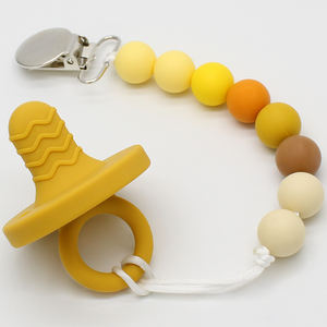Clips de cuentas de silicona para mordedores de bebé, cadena de seguridad para chupete - Product Image 6