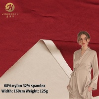 Tissu de maillot de bain brillant extensible en nylon 68% et élasthanne 32% à séchage rapide et respirant pour pyjamas, bikinis et sous-vêtements – Vente en gros