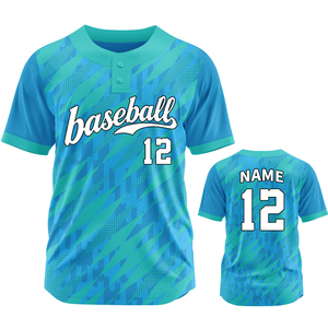 Maillots de baseball personnalisés unis pour équipes, vente en gros, chemises athlétiques décontractées, broderie de logo, impression, uniforme de baseball en polyester Pbq2512 - Product Image 3