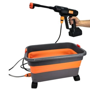 Pistola de agua de alta presión Topdong de 4.5 bar con flujo ajustable y tanque de refuerzo para limpieza de coches y hogares - Product Image 3