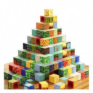 Dropshipping TOYSRUNNER MC25129 Ensemble de construction magnétique en cubes, jouet éducatif STEM, science-fiction fantastique, blocs de construction sensoriels en PVC - Product Image 1