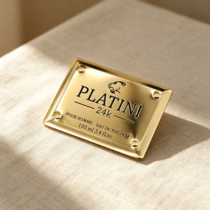 custom luxury brand metal <b>wine</b> label embossed gold aluminum foil red <b>wine</b> whiskey metal label stickers - Product Image 4