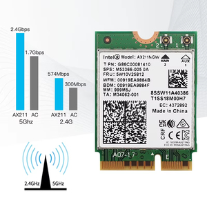 Tarjeta WiFi 6E AX211NGW Original, 802.11ax Tri-Banda <span class=keywords><strong>MU</strong></span>-MIMO, Receptor de Red Interna para <span class=keywords><strong>PC</strong></span> con Windows 10/11 de 64 bits - Product Image 2