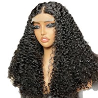 Peluca de Cabello Humano Natural SDD con Rizos Pixel, Peluca con Cierre Frontal Completo 5x5, Gran Venta