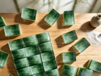 Ensemble de Mahjong Américain Moderne Vert Enchanté 160 Tuiles Palette Botanique Verte Fantaisie Jeu en Acrylique Premium Écologique