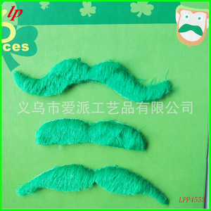 Green <b>Fake</b> <b>Moustaches</b> 6 Pcs St Patrick's Day Costume Props Made In China LPP4553 - Product Image 4