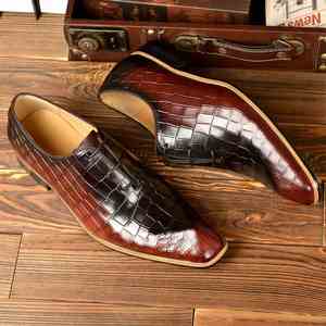 1 1 nuevos zapatos de cuero de vaca de primera capa para hombre de estilo británico de alta calidad zapatos de cuero informales de negocios para hombre - Product Image 3