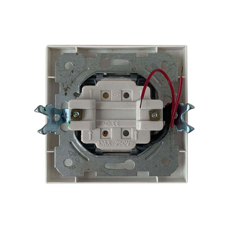 Factory Wholesale European Standard Household Switches 1 Gang 1 Way 250V/10A Wall Switches