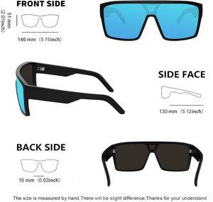 Lunettes de cyclisme personnalisables avec verres photochromiques polarisés TAC, protection UV, anti-buée, monture TR90 - Product Image 2