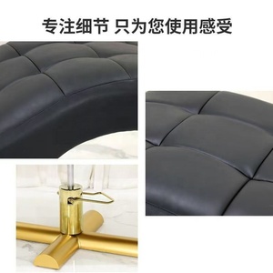 Cama de belleza exclusiva para salón de belleza, cama para pestañas, cama para tratamientos faciales, cama de masaje curva en forma de S. - Product Image 6