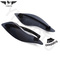 Pour Harley Street Electra Tri Glide pièces de moto déflecteurs d'air de vent supérieur/déflecteurs d'accents de carénage de pare-brise