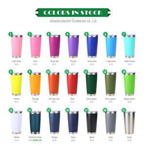 Gobelet isotherme en céramique avec logo personnalisé et cuillère, 20 oz, 30 oz, style classique, tasse à café pour la vente en gros - Product Image 2