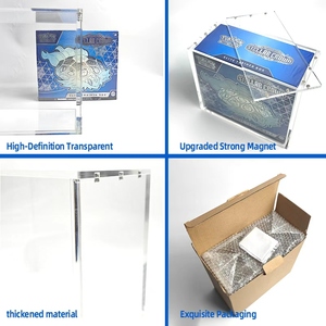 Boîte de rangement transparente en acrylique ETB pour <span class=keywords><strong>booster</strong></span> box, fermeture magnétique N52, étanche et anti-poussière pour Pokémon - Product Image 2