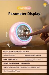 Reloj <span class=keywords><strong>Despertador</strong></span> Inteligente Multifunción con Altavoz, Subwoofer, Alarma Inalámbrica y Estéreo Pequeño <span class=keywords><strong>para</strong></span> Estudiantes - Product Image 6