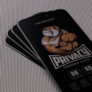 Mo 2024 Nouveau <span class=keywords><strong>Bingo</strong></span> Dog avec protection d'écran en verre trempé anti-espion pour iPhone 15 Pro Max, protection de la vie privée - Product Image 3