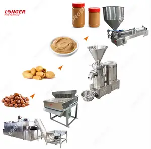 Промышленная производственная линия по переработке арахисового масла автоматическая машина по производству арахисового масла