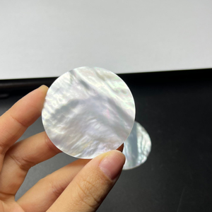 Perlas de Nácar Blanco de Grado B, Planas Dobles, 50*1MM, para Joyería, Accesorios de Concha Natural Personalizados, Cuentas de Concha - Product Image 6