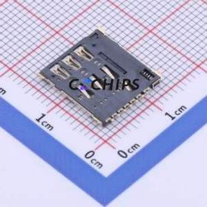 SNO-1351S SIM Card Connector SMD Connector Self-Return Type Nano SIM Card Card Holder 1.37mm - Product Image 2