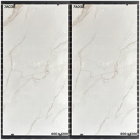 Carreaux pleine masse en porcelaine 600x1200mm, finition brillante, pour extérieur, villa, salon, escalier, anti-taches, résistant aux acides
