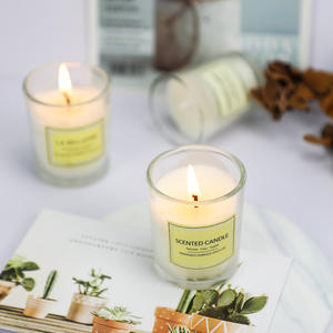 เทียนหอมขี้ผึ้งถั่วเหลืองขนาดเล็ก5*6โหลแก้วทรงเสาไฟเทียนไร้ควันสำหรับบาร์ของขวัญอีสเตอร์/ คริสต์มาส - Product Image 1