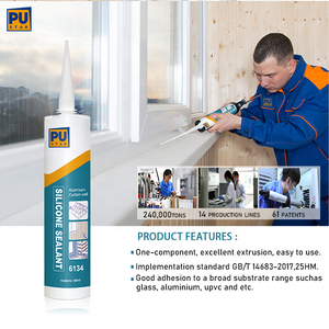 Kiến trúc rõ ràng trung tính Polyurethane Silicone sealant màu trắng không thấm nước thủy tinh trong suốt đóng gói chất kết dính & sealants - Product Image 2