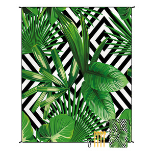 Ekstra besar poliester atas tahan air pasir bukti piknik tikar hijau untuk tanah - Product Image 1