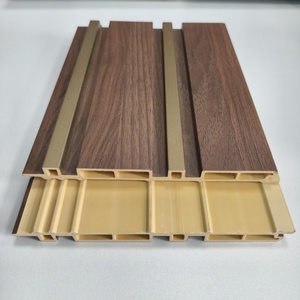 Trung Quốc sinh thái sheboard Panel tường WPC 3D Rỗng rãnh PVC rãnh tường Bảng điều khiển giọng không thấm nước tự nhiên màu gỗ wallboard - Product Image 4