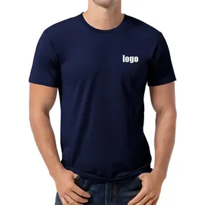 T-shirt in bambù di alta qualità da uomo T-shirt in bambù ecologico all'ingrosso magliette semplici organiche per uomo