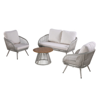 Ensemble de canapés d'extérieur au design minimaliste, mobilier d'hôtel de luxe, salon de jardin, ensemble de canapés d'extérieur pour jardin