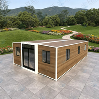 Maison conteneur extensible ignifuge et étanche FLKT AU Standard, garantie 2 ans, salon préfabriqué moderne, logement annexe