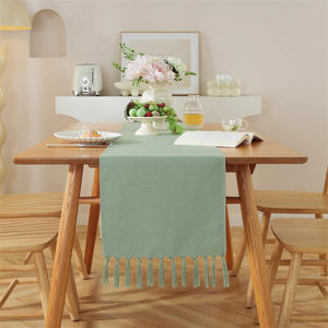 <span class=keywords><strong>Camino</strong></span> de <span class=keywords><strong>Mesa</strong></span> de Estilo Rústico Campestre Bohemio, de Poliéster, para Decoración de <span class=keywords><strong>Mesa</strong></span> de Cocina, 33x183 cm, Venta de Fábrica - Product Image 6