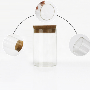 Recipiente Hermético para Decoración Navideña y de Pascua, Portavelas, Frasco de Vidrio Transparente para <span class=keywords><strong>Velas</strong></span>, Frasco para Aceites Aromáticos con Tapas de Corcho - Product Image 3