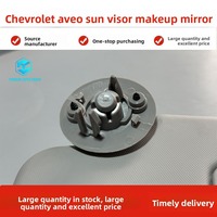 Pare-soleil de voiture Chevrolet gris, lot de deux, pour Aveo Sonic 2012-2020, montage sur toit avec miroir et compartiment de rangement