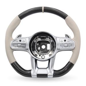 พวงมาลัย carbonio แบบกำหนดเองสำหรับ W166 <span class=keywords><strong>W202</strong></span> W463 W222 E53 A250 S560 E300 - Product Image 3