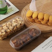 Boîte d'emballage transparente pour gâteaux, lait, biscuits, salades de fruits, glaces, vente en gros