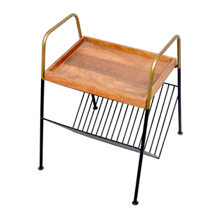 Farmhouse-Style <b>Small</b> Indoor Rectangular <b>Side</b> <b>Table</b> Multi-Functional Coffee <b>Table</b> with Magazine Holder for Living Room Furniture - Product Image 1