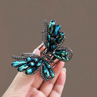 Nouvelles pinces à cheveux papillon - Pinces à cheveux élégantes et luxueuses pour l'arrière de la tête et les coiffures mi-attachées