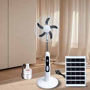 Ventilateur solaire rechargeable sur pied 16/18 pouces AC 12V à 5 pales avec batterie intégrée pour la maison TA14 16 pouces solaire AC 12V W - Product Image 5