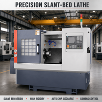 Tour CNC à banc incliné TCK46P, centre de tournage automatique haute précision avec guidage linéaire pour pièces métalliques